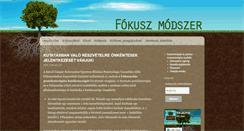 Desktop Screenshot of fokuszmodszer.hu