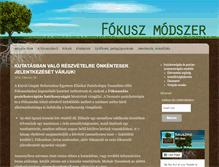 Tablet Screenshot of fokuszmodszer.hu